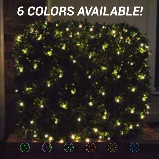 commercial-grade, outdoor, Christmas, holiday, LED, quality, durable, decoration, 2021, string lights, mini led, net lights, static, red, blue, multi, green, white
