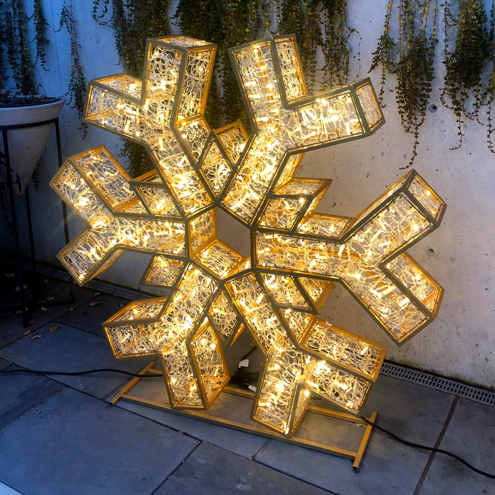 3D Selfie Motif Snowflake LED 2020 Holiday Lights Christmas Decoration