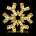 Snowflake, motif, life-size, giant, huge, display, yard ornament, christmas, aluminum frame, durable, commercial grade, outdoor, warm white, gold frame, holiday