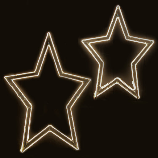 2D, Star, giant, life-size, motif, display, quality, commercial, LED, star ornament