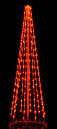 6 Ft. LED Tree - Amber (Orange) (Twinkle)