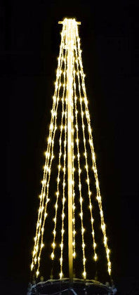 6 Ft. LED Tree - Warm White, Commercial LED Light Strings, Aluminium Frames, Outdoor motif